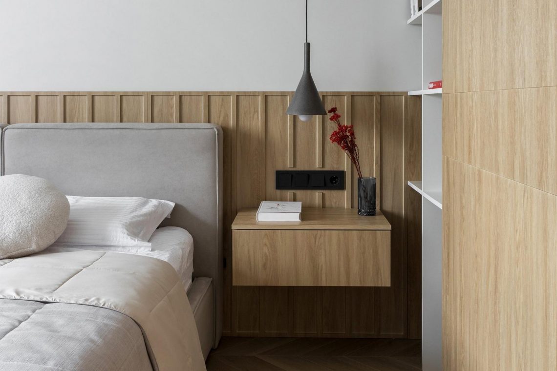 Pisztáciazöld és fa: otthonos, nyugodt, elegáns színkombináció - minimalizmus japandi elemekkel