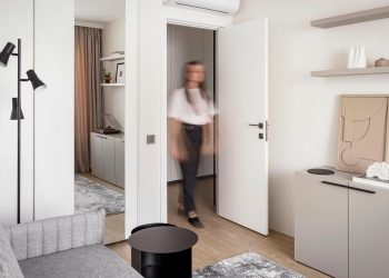 Anya és iskolás fia 50m2-es otthona nagy lakásfelújítás után