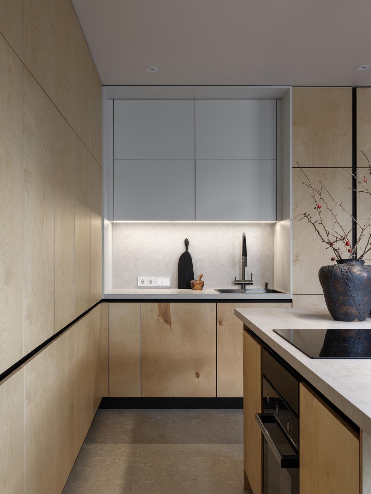 Belsőépítész házaspár otthona: nagy konyhasziget, színek, fa, kevés nyers beton Belsőépítész házaspár otthona: nagy konyhasziget, színek, fa, kevés nyers beton