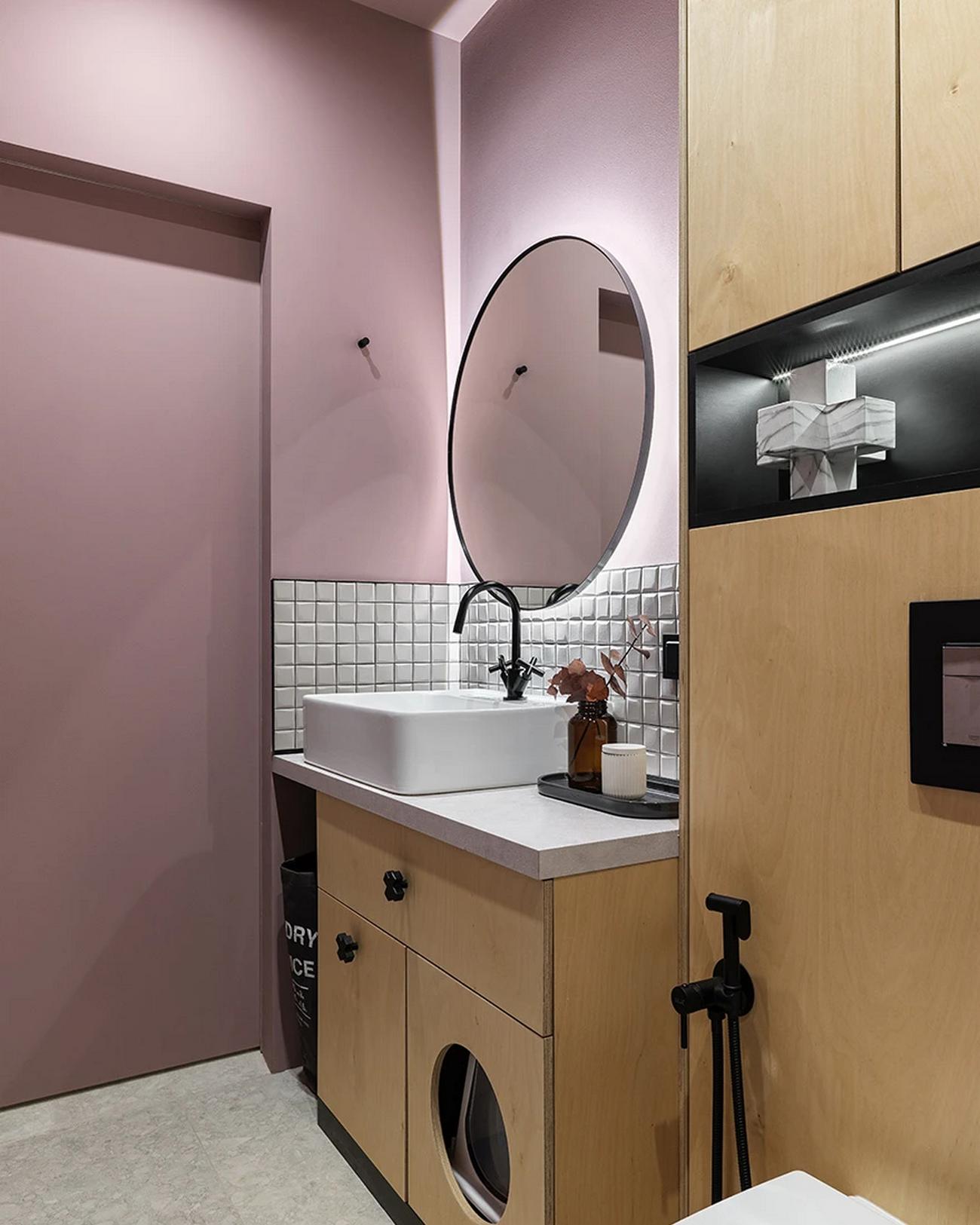 Belsőépítész házaspár otthona: nagy konyhasziget, színek, fa, kevés nyers beton Belsőépítész házaspár otthona: nagy konyhasziget, színek, fa, kevés nyers beton