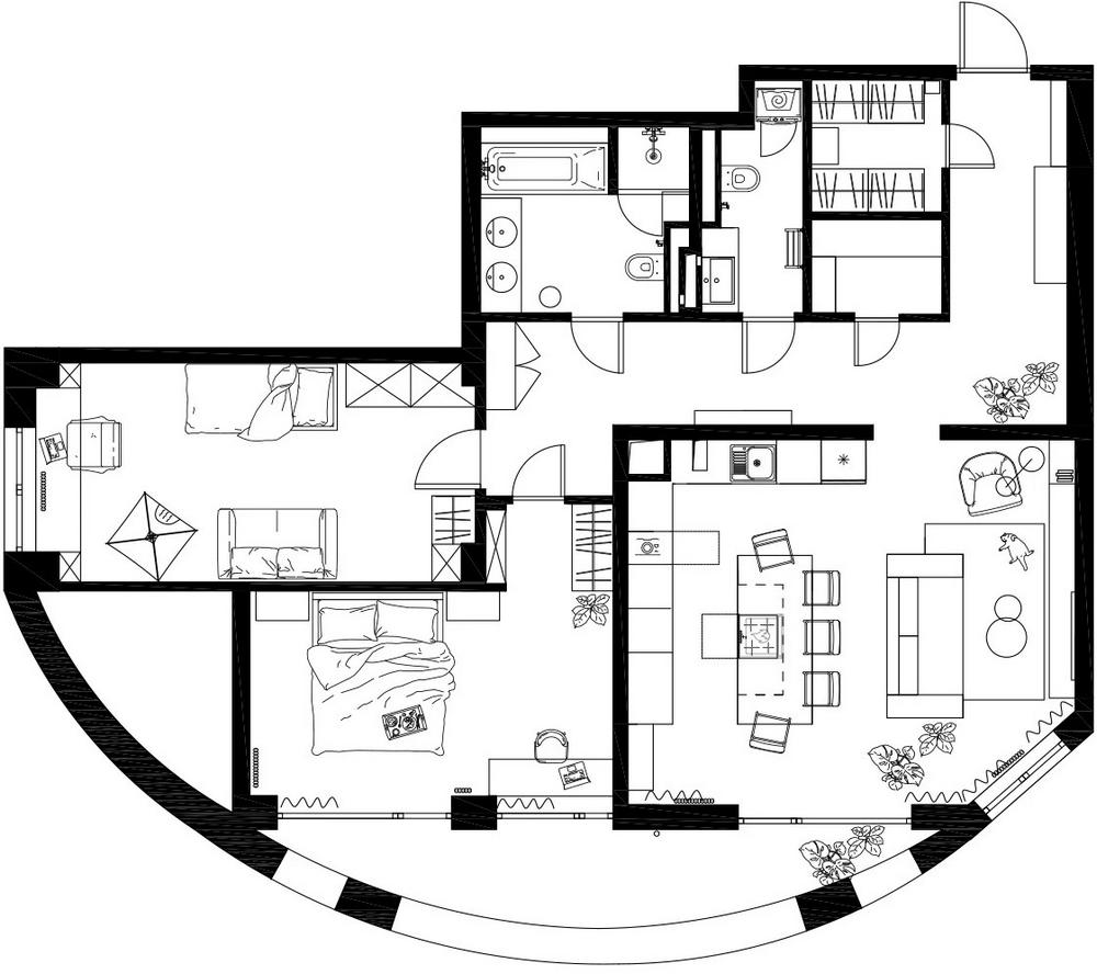 Belsőépítész házaspár otthona: nagy konyhasziget, színek, fa, kevés nyers beton Belsőépítész házaspár otthona: nagy konyhasziget, színek, fa, kevés nyers beton