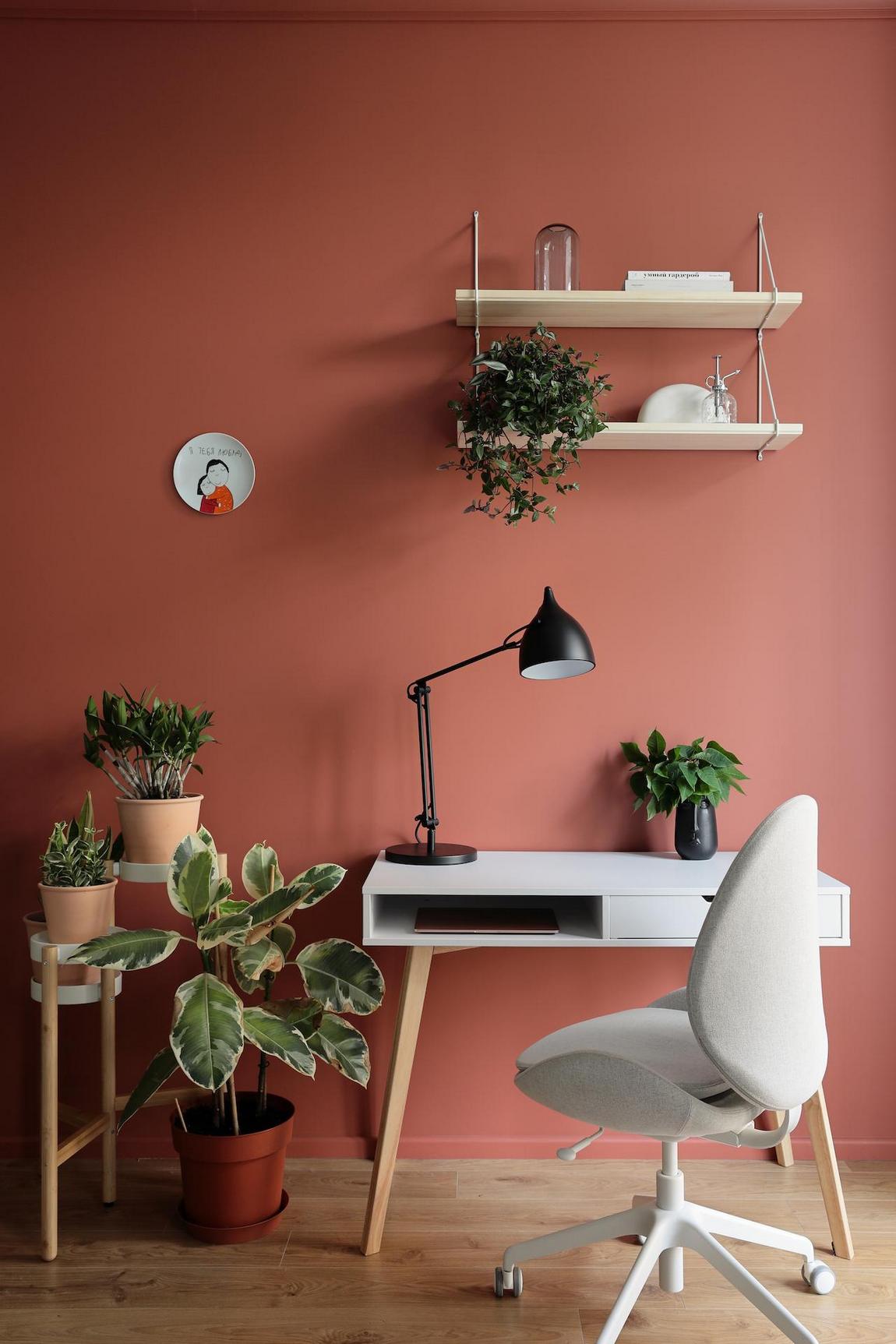 Életvidám, színes lakásdekoráció fiatal pár 68m2-es otthonában - városi dzsungel Életvidám, színes lakásdekoráció fiatal pár 68m2-es otthonában - városi dzsungel