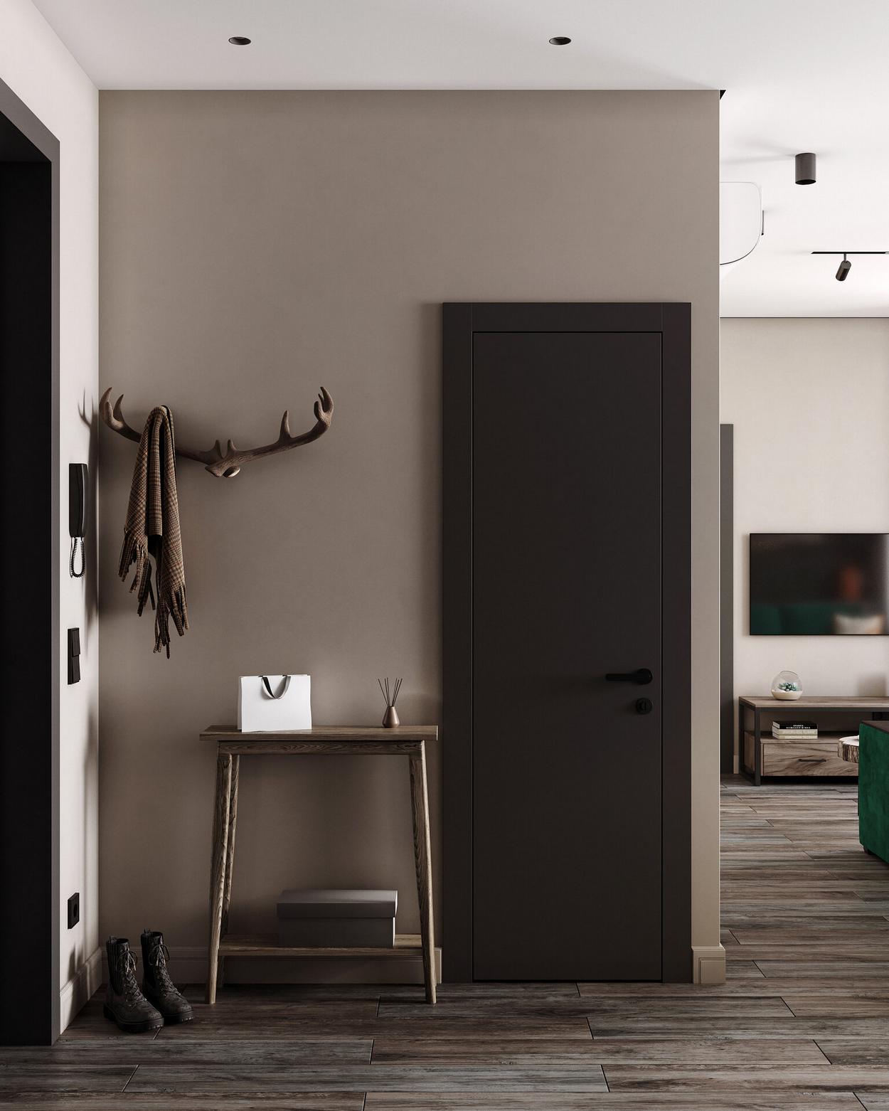 Érdekesen kevert ipari és rusztikus stíluselemek fiatal nő kis lakásában Érdekesen kevert ipari és rusztikus stíluselemek fiatal nő kis lakásában