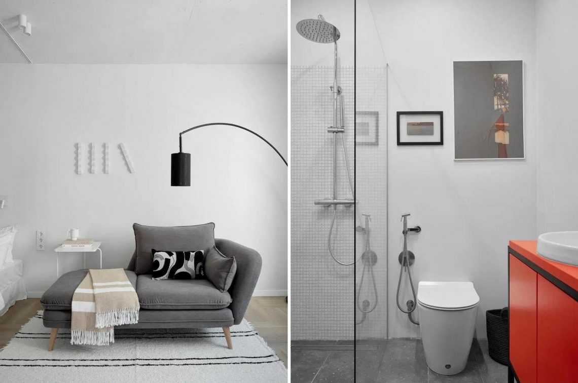 Fehér dekoráció lett a legpraktikusabb döntés egy pici lakásban