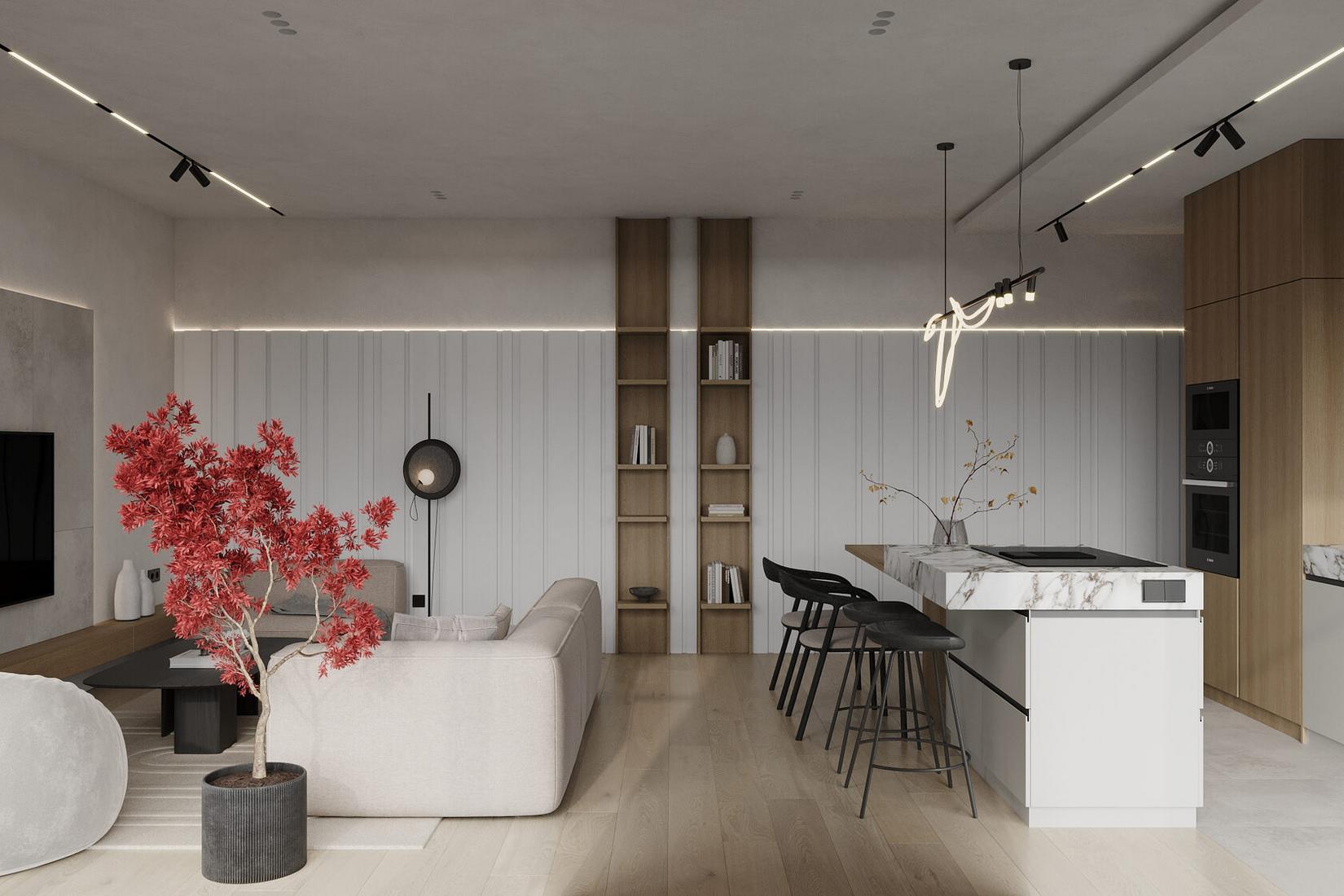 Kő, fa, falpanel: férfi otthona modern megoldásokkal és természetes anyagokkal Kő, fa, falpanel: férfi otthona modern megoldásokkal és természetes anyagokkal