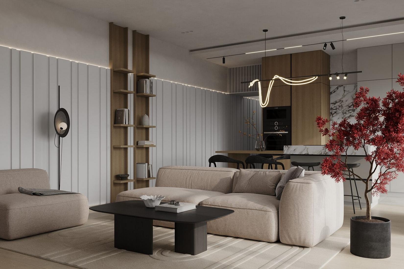 Kő, fa, falpanel: férfi otthona modern megoldásokkal és természetes anyagokkal Kő, fa, falpanel: férfi otthona modern megoldásokkal és természetes anyagokkal