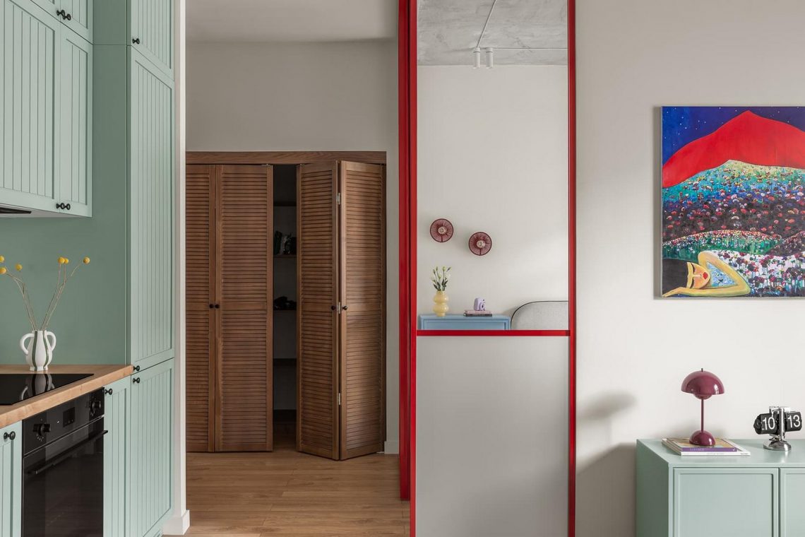 Könnyed, játékos, pozitív hangulat egy kreatív vállalkozónő kis lakásában