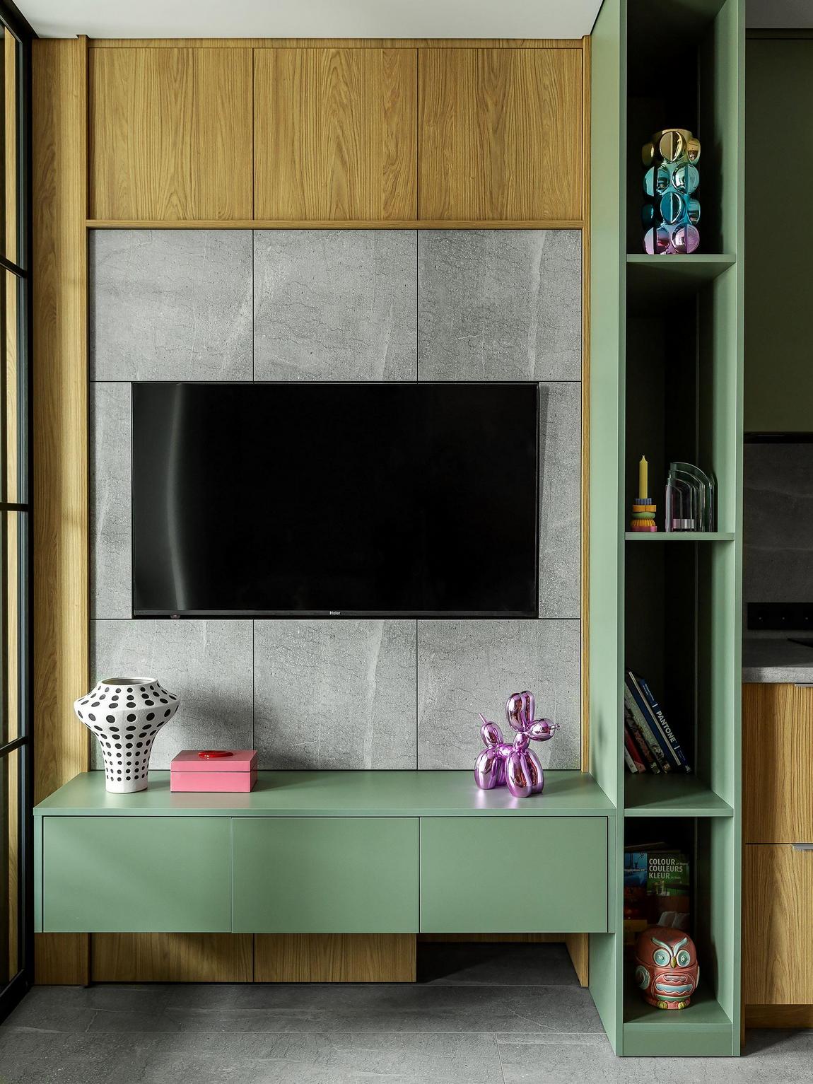 Merész színek és minták feledtetik a kis alapterületet a 32m2-es lakásban Merész színek és minták feledtetik a kis alapterületet a 32m2-es lakásban