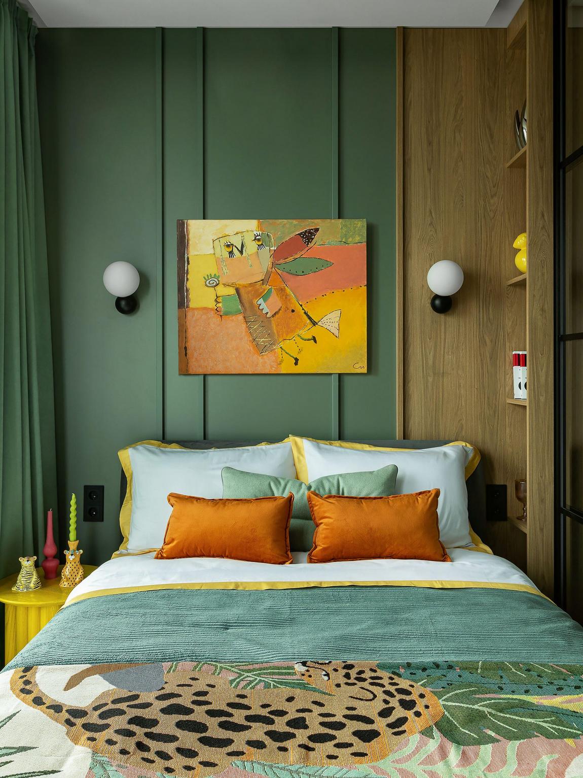 Merész színek és minták feledtetik a kis alapterületet a 32m2-es lakásban Merész színek és minták feledtetik a kis alapterületet a 32m2-es lakásban