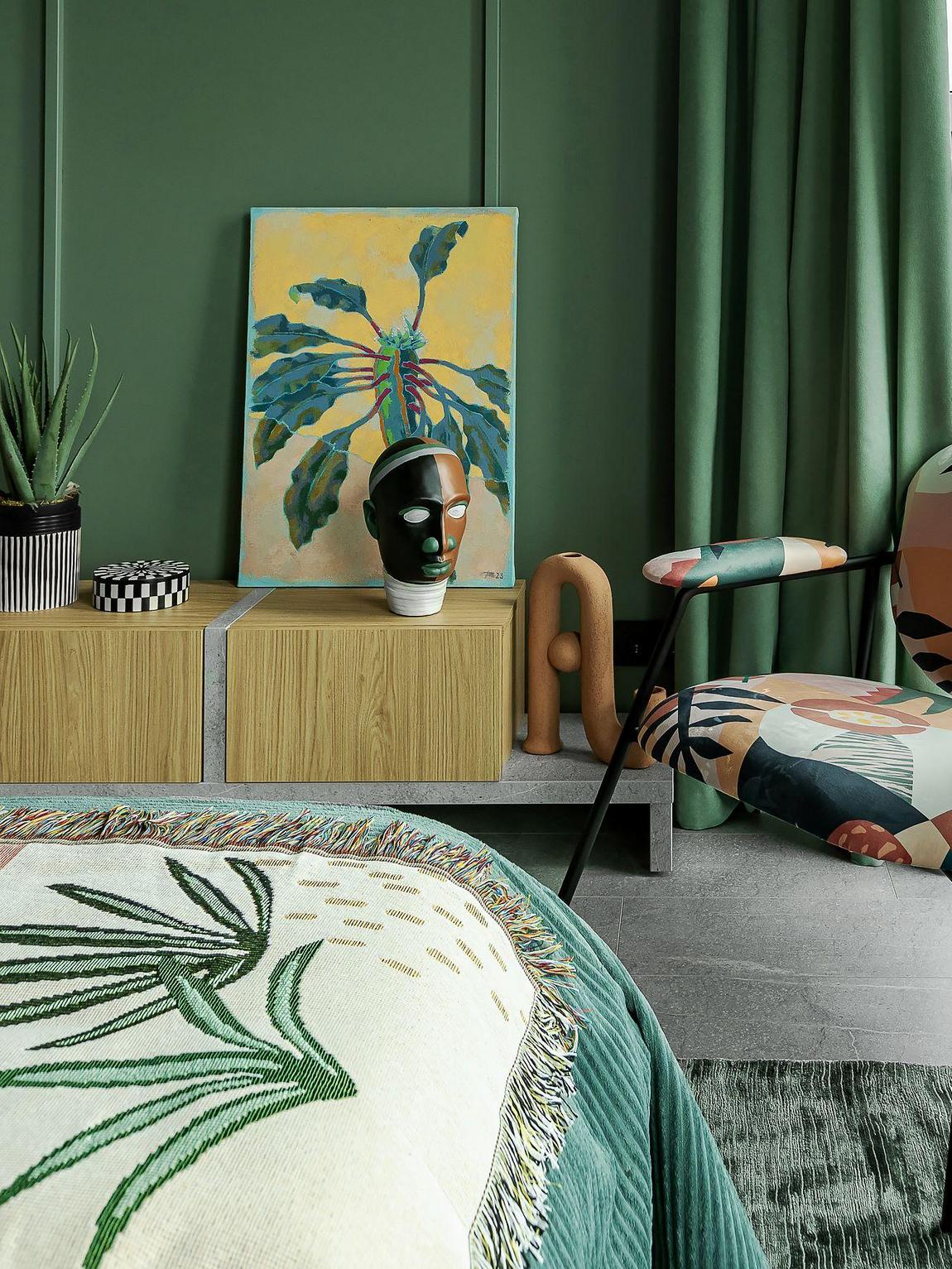 Merész színek és minták feledtetik a kis alapterületet a 32m2-es lakásban Merész színek és minták feledtetik a kis alapterületet a 32m2-es lakásban