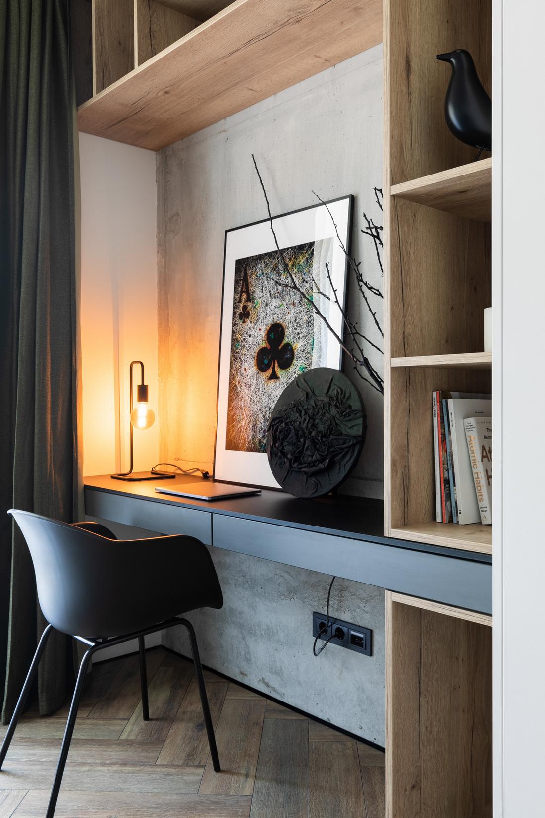 Kifejezetten modern és praktikus berendezés feledteti a kis méretet a fiatalos, 25m2-es lakásban Kifejezetten modern és praktikus berendezés feledteti a kis méretet a fiatalos, 25m2-es lakásban