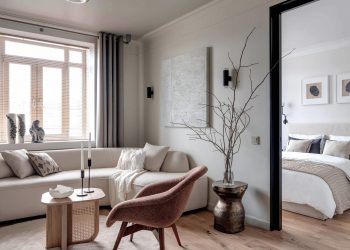 Abszolút nyugalom és harmónia: öko stílus fiatal pár otthonában