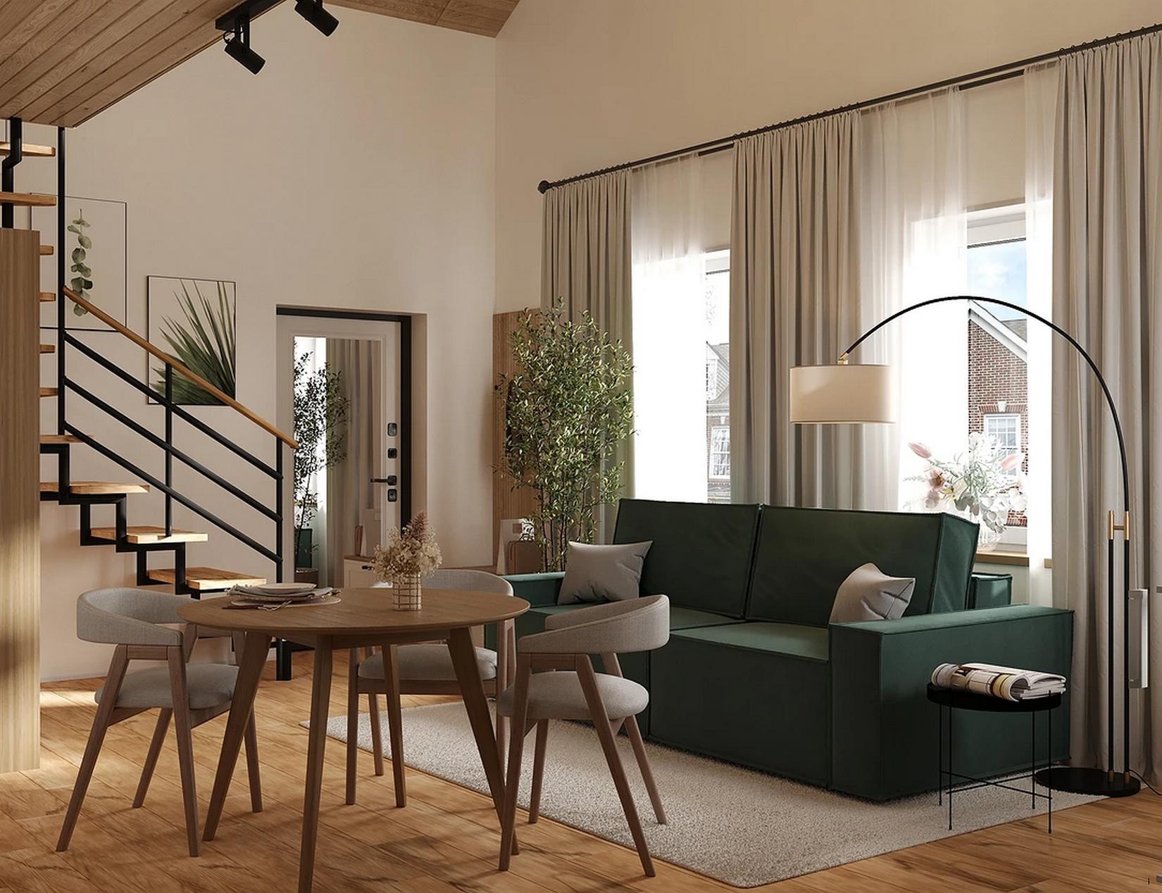 Otthonos kis ház, ami 51m2-en a tágas tér élményét nyújtja Otthonos kis ház, ami 51m2-en a tágas tér élményét nyújtja