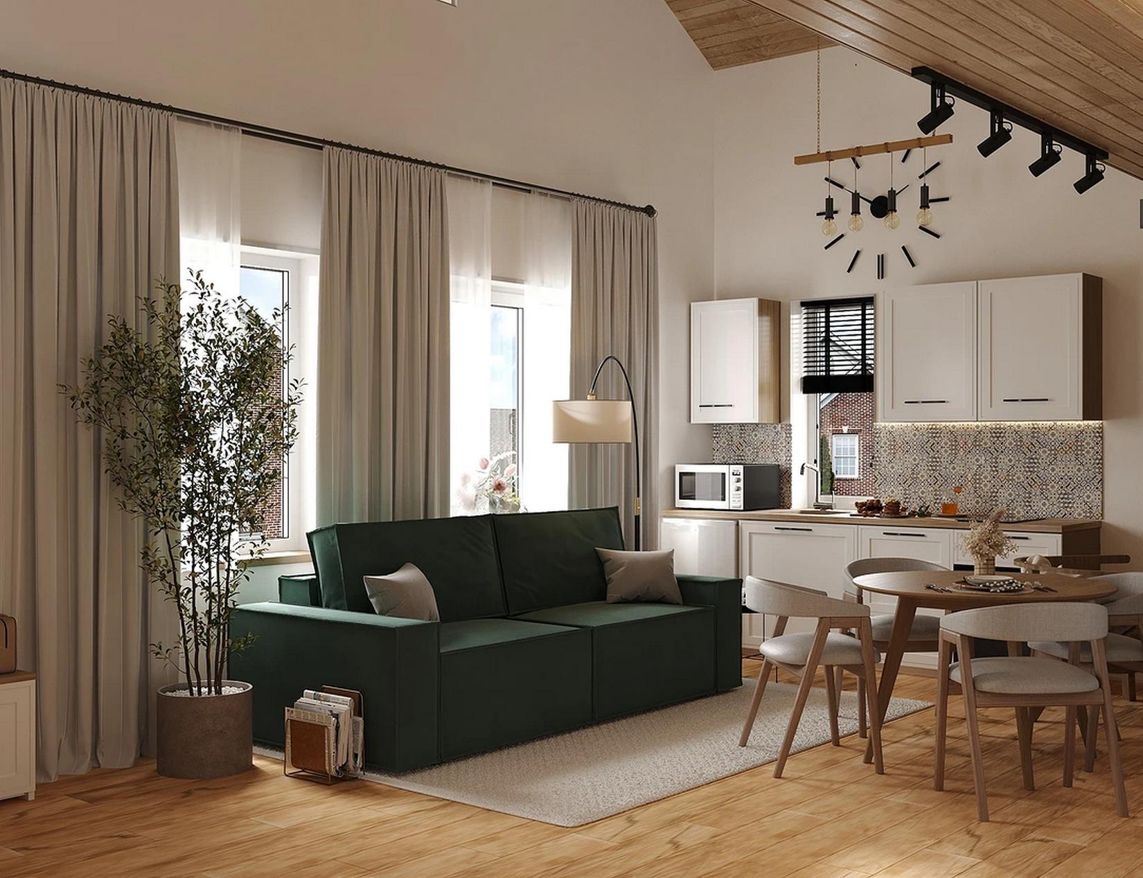 Otthonos kis ház, ami 51m2-en a tágas tér élményét nyújtja Otthonos kis ház, ami 51m2-en a tágas tér élményét nyújtja