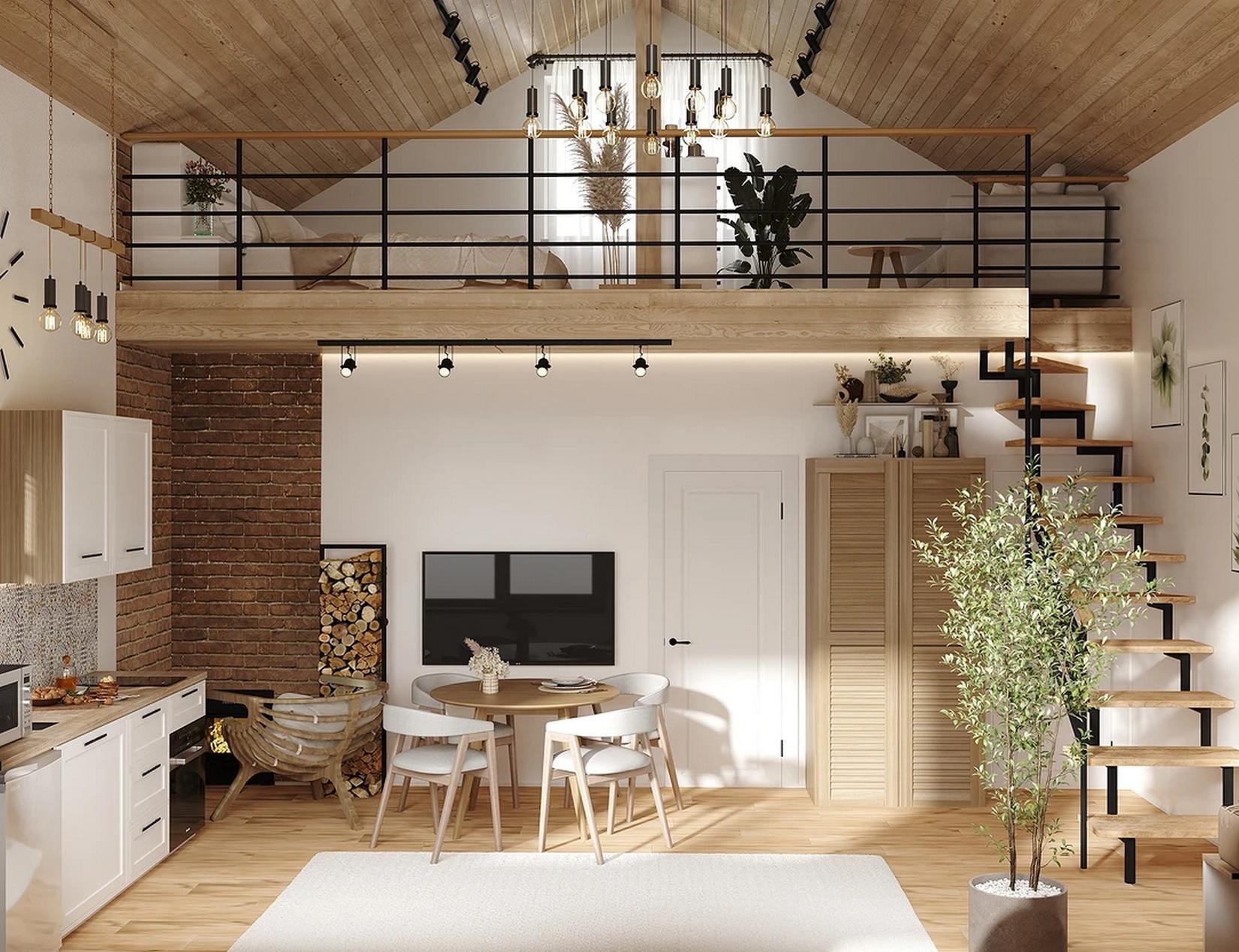 Otthonos kis ház, ami 51m2-en a tágas tér élményét nyújtja Otthonos kis ház, ami 51m2-en a tágas tér élményét nyújtja