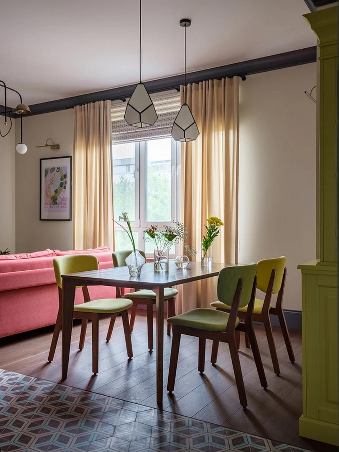 Színes otthonra vágyott a család, eklektikus, otthonos lett a berendezés 90m2-en Színes otthonra vágyott a család, eklektikus, otthonos lett a berendezés 90m2-en