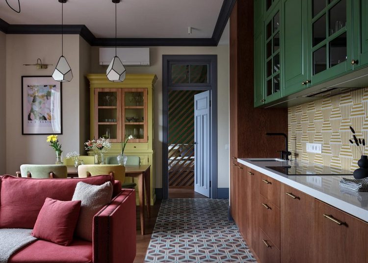 Színes otthonra vágyott a család, eklektikus, otthonos lett a berendezés 90m2-en