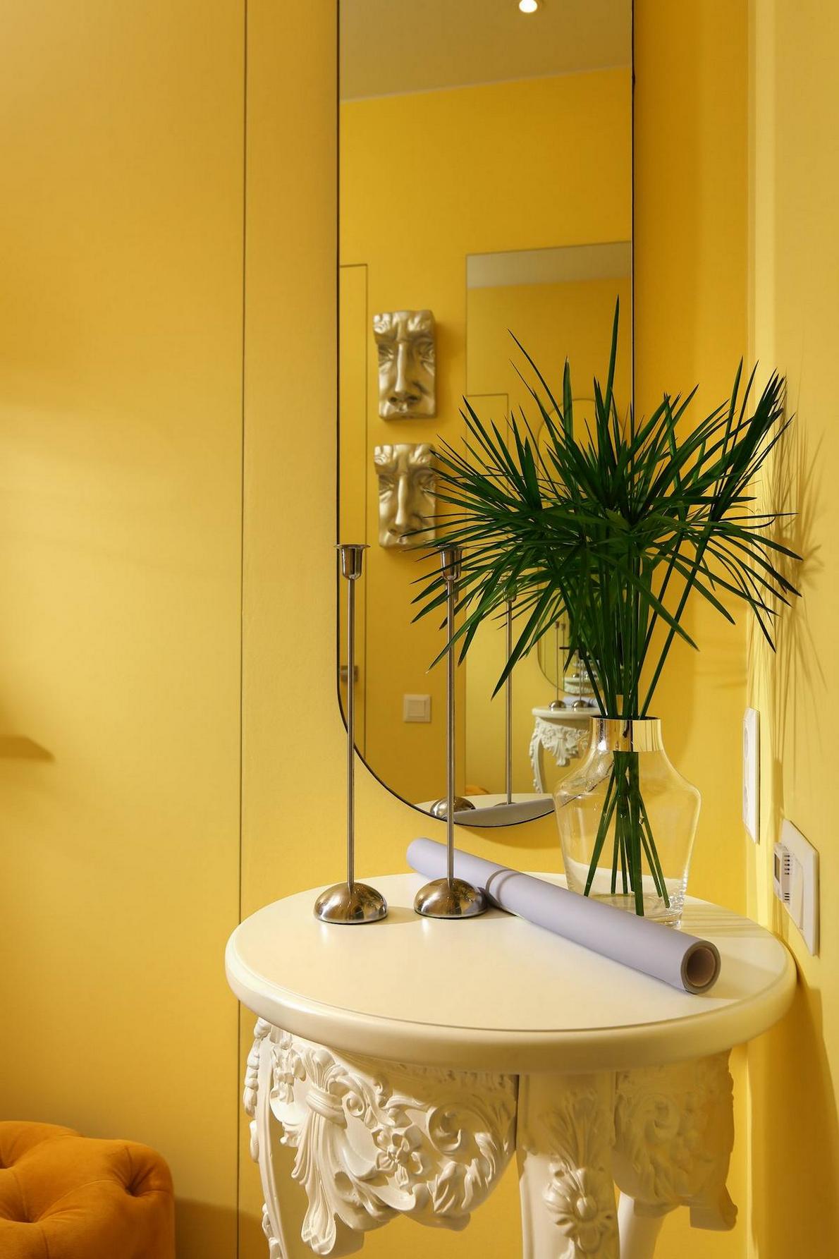 A tágasság illúziója ügyes térszervezéssel fiatal házaspár 34m2-es otthonában