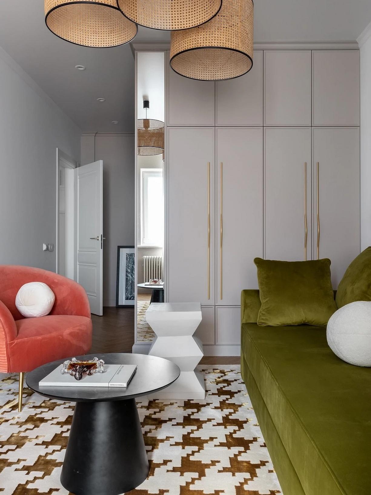 Bátor választások! Egyedi és színes egyszobás lakás 40m2-en, fiatal nő otthona Bátor választások! Egyedi és színes egyszobás lakás 40m2-en, fiatal nő otthona