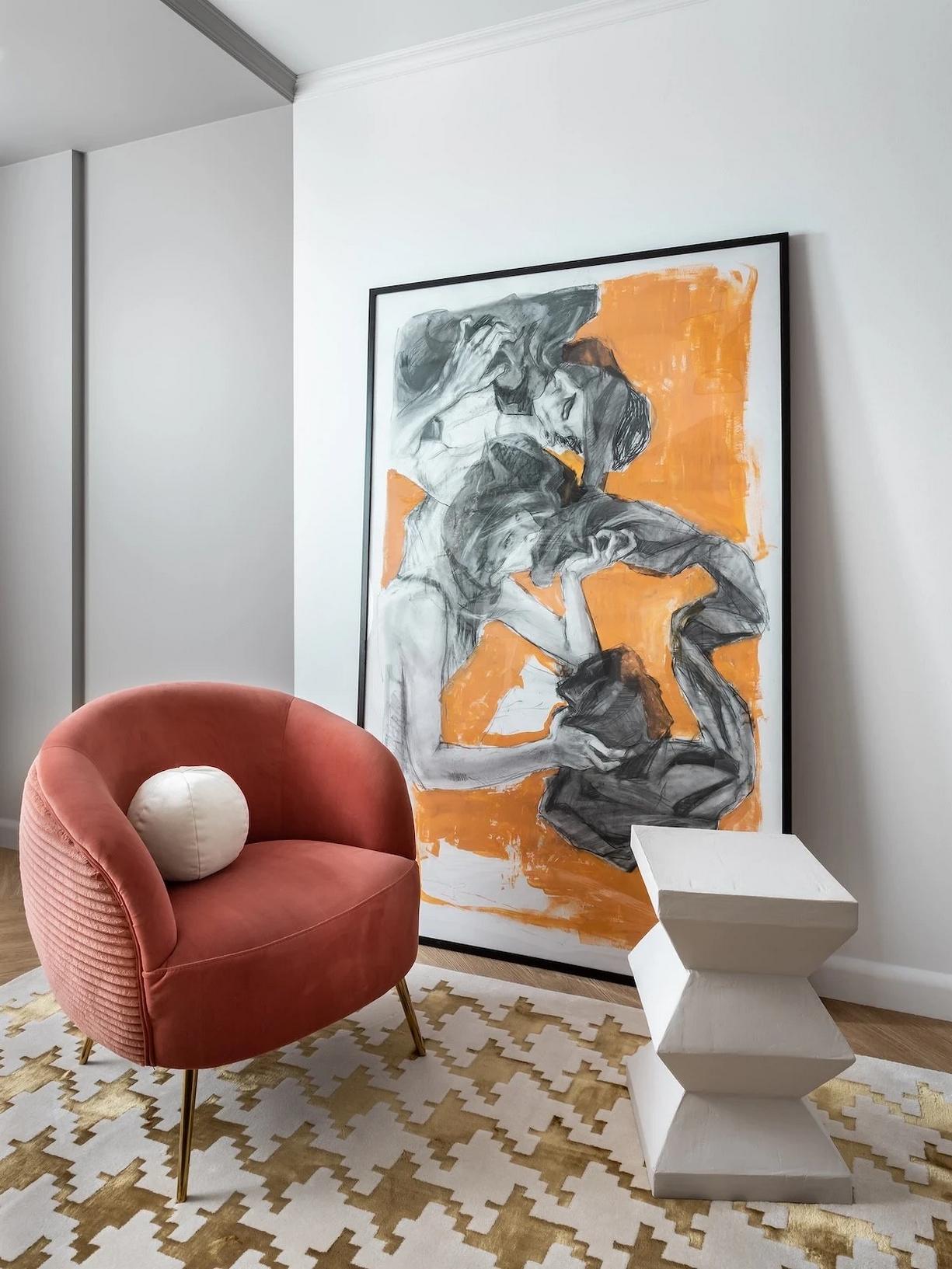 Bátor választások! Egyedi és színes egyszobás lakás 40m2-en, fiatal nő otthona Bátor választások! Egyedi és színes egyszobás lakás 40m2-en, fiatal nő otthona