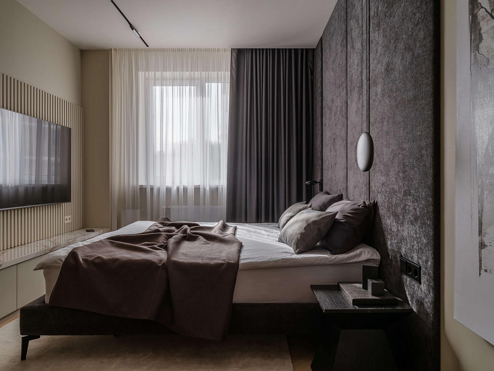 Család új építésű lakása szabálytalan alaprajzzal - letisztult, elegáns enteriőr Család új építésű lakása szabálytalan alaprajzzal - letisztult, elegáns enteriőr