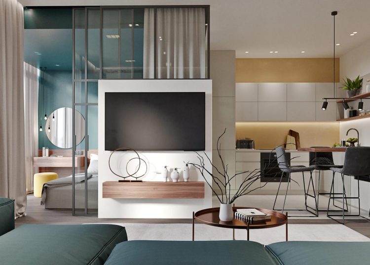 Egyterű lakás ötletes elrendezéssel, többfunkciós zónákkal, 57m2