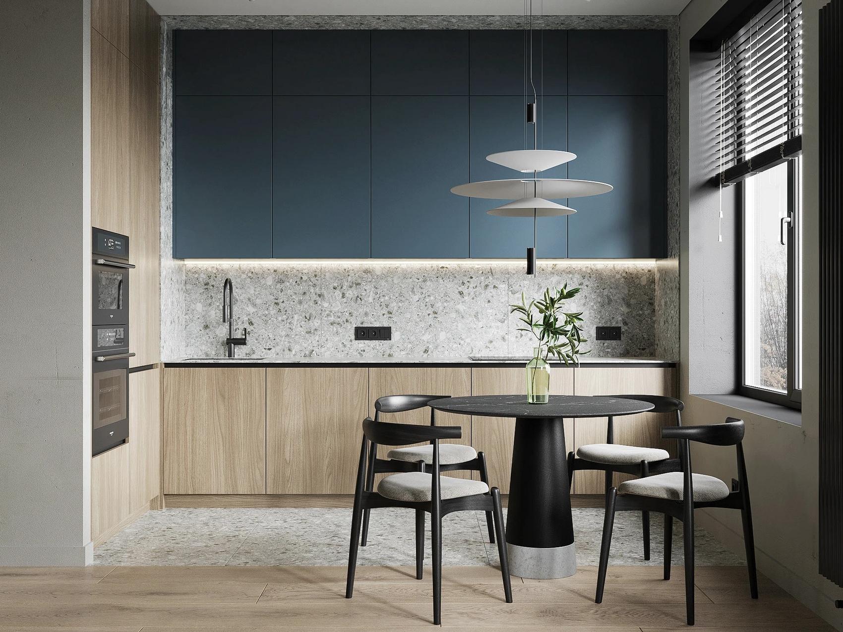 Egyterű, mégis funkcionálisan tagolt: modern férfi lakás precízen tervezett részletekkel Egyterű, mégis funkcionálisan tagolt: modern férfi lakás precízen tervezett részletekkel