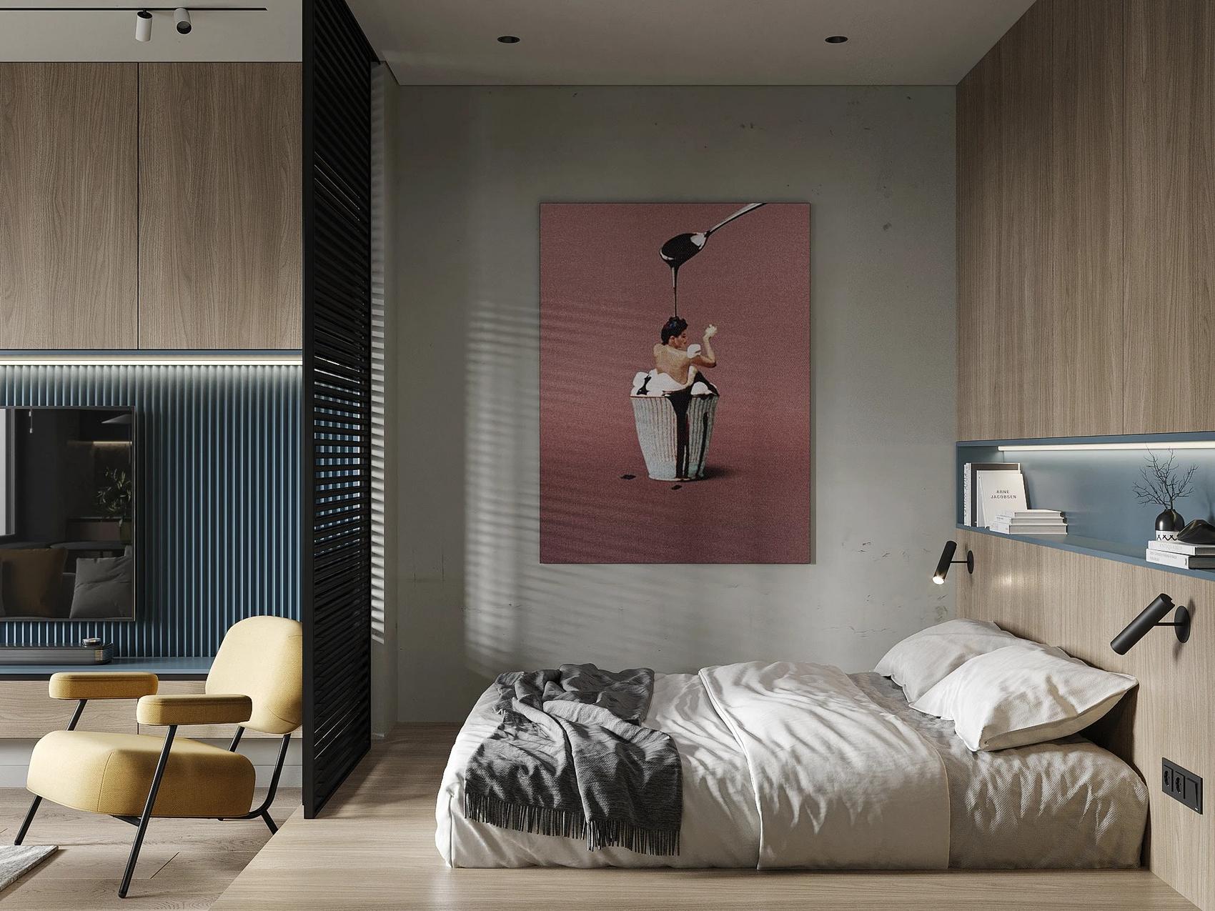 Egyterű, mégis funkcionálisan tagolt: modern férfi lakás precízen tervezett részletekkel Egyterű, mégis funkcionálisan tagolt: modern férfi lakás precízen tervezett részletekkel