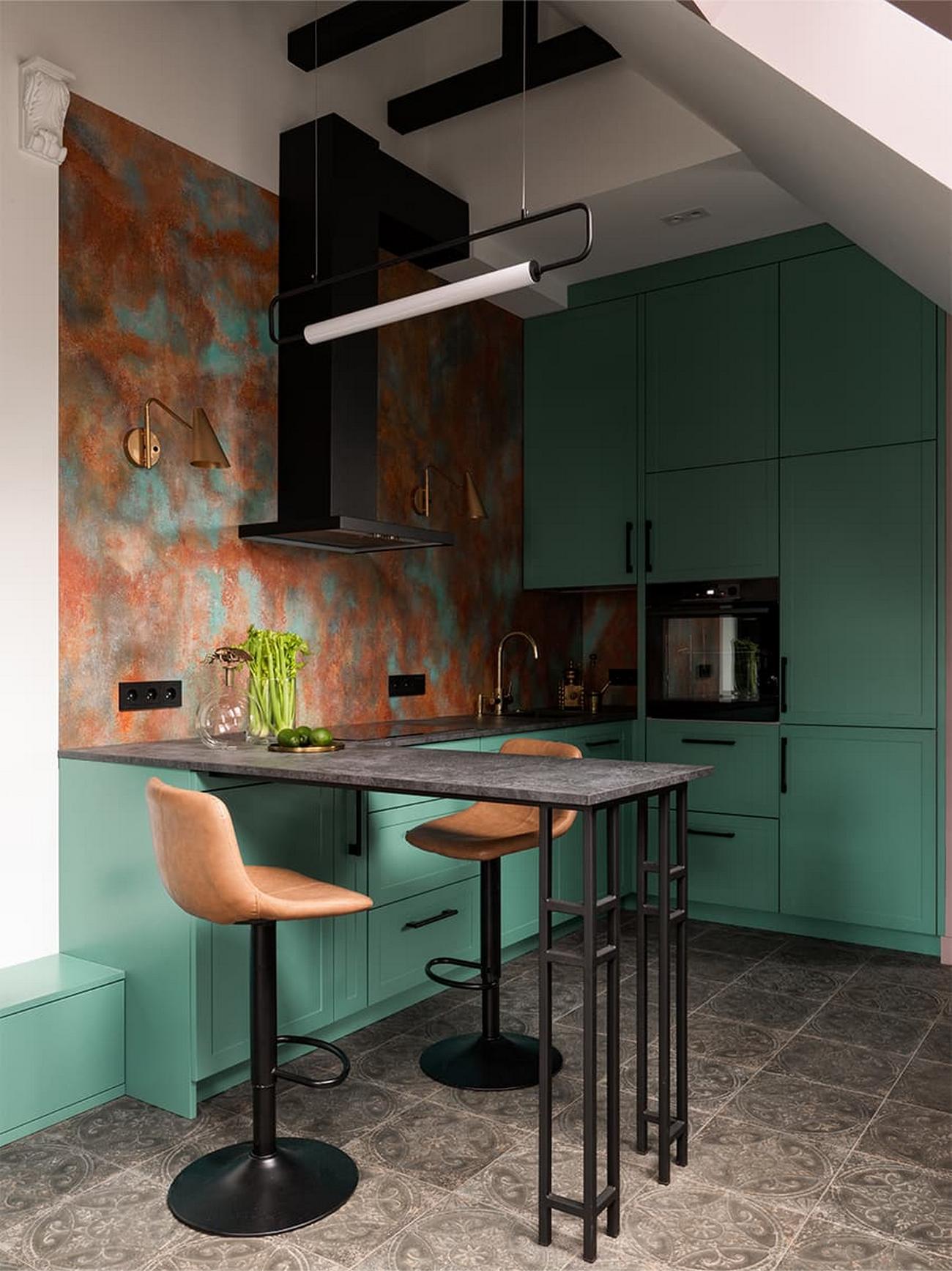 Eredeti, a lakó személyiségét tükröző berendezés, érdekes, hangulatos tér 45m2-en Eredeti, a lakó személyiségét tükröző berendezés, érdekes, hangulatos tér 45m2-en