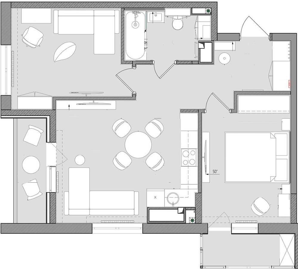 Fiatal házaspár első közös lakása: japandi stílus, finom, természetes színárnyalatok Fiatal házaspár első közös lakása: japandi stílus, finom, természetes színárnyalatok