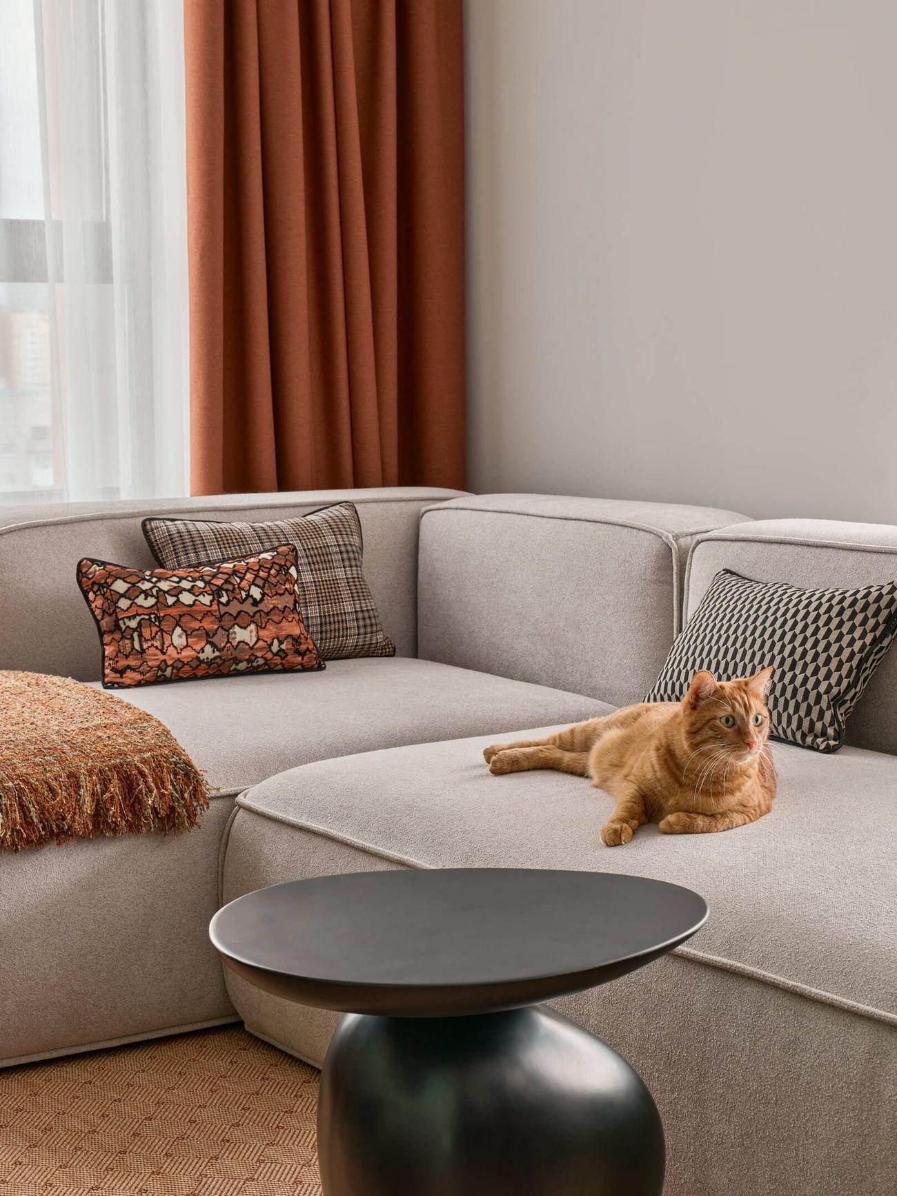 Gurulós mobil konyhasziget informatikus pár és egy cica praktikus új otthonában Gurulós mobil konyhasziget informatikus pár és egy cica praktikus új otthonában