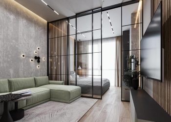 Hogyan alakítható ki egyszobás lakásban kétszobás otthon funkcionalitása: példa