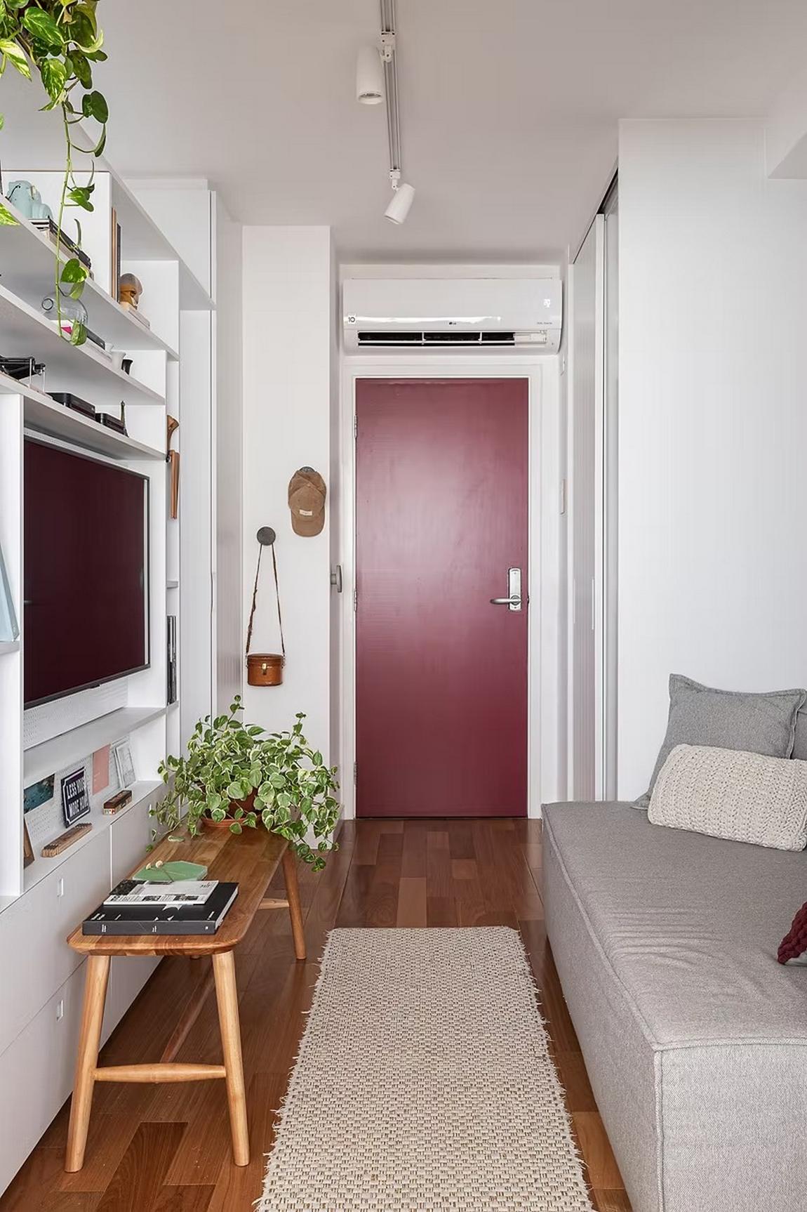 Intelligens megoldásokkal használta ki a kis teret a fiatal pár 31m2-en