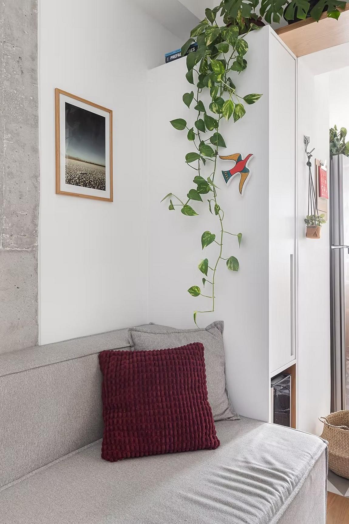 Intelligens megoldásokkal használta ki a kis teret a fiatal pár 31m2-en