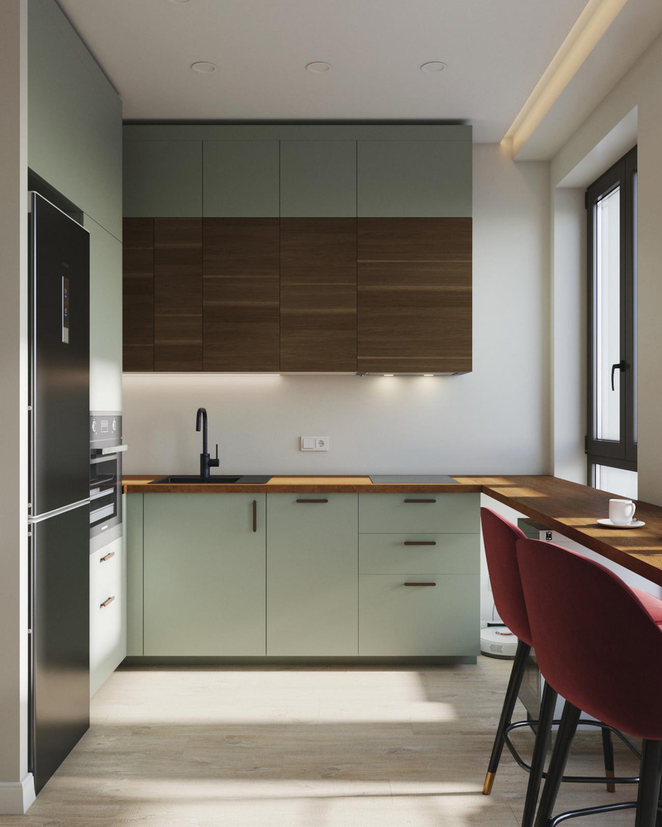 Nappali nélkül is kényelmes a fiatal nő új, természetesre hangolt otthona