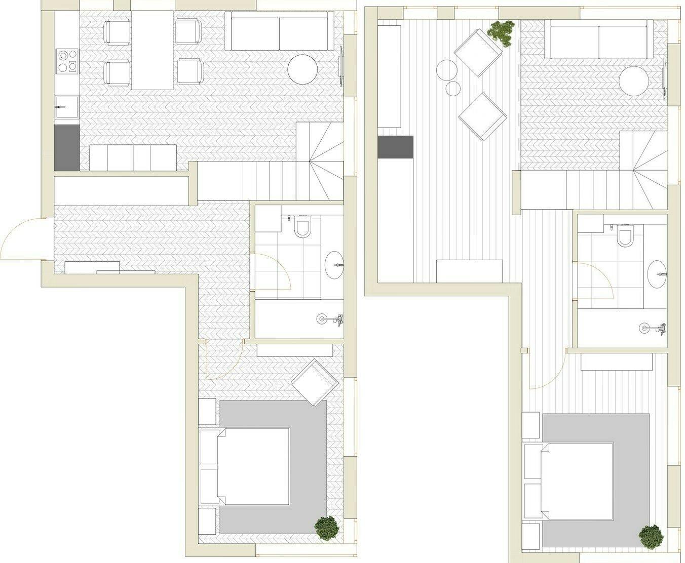 Négy szoba, két szint, több stílus: lakás, ahol a klasszikus részletek és a modern funkcionalitás találkoznak Négy szoba, két szint, több stílus: lakás, ahol a klasszikus részletek és a modern funkcionalitás találkoznak