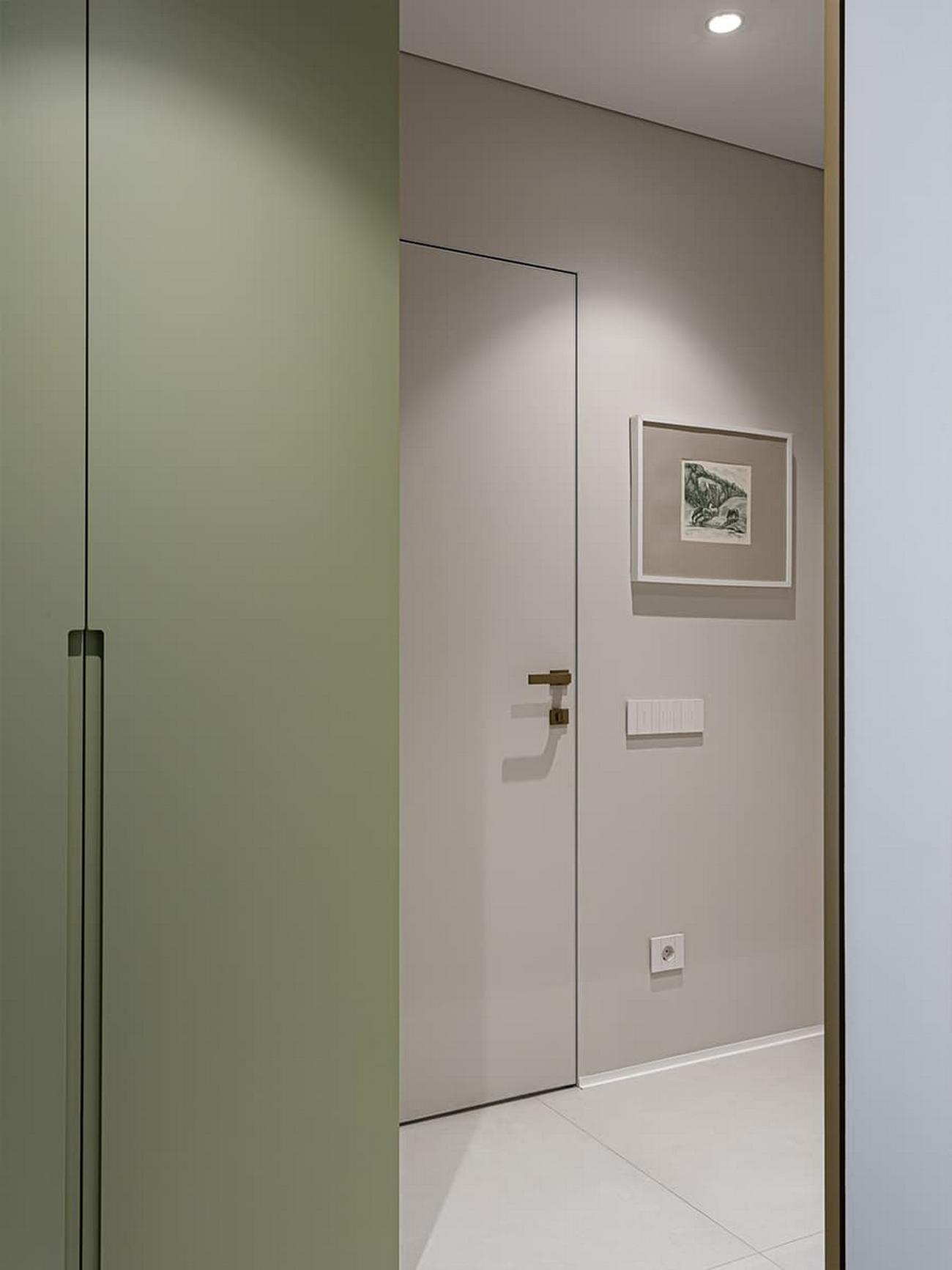 Pasztell zöld, fa reluxa és üvegfal: fiatal pár könnyed egyszerűséggel berendezett kis otthona Pasztell zöld, fa reluxa és üvegfal: fiatal pár könnyed egyszerűséggel berendezett kis otthona