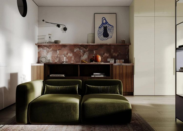 Praktikum és funkcionalitás 33 négyzetméteren - egyetemista férfi garzonlakása