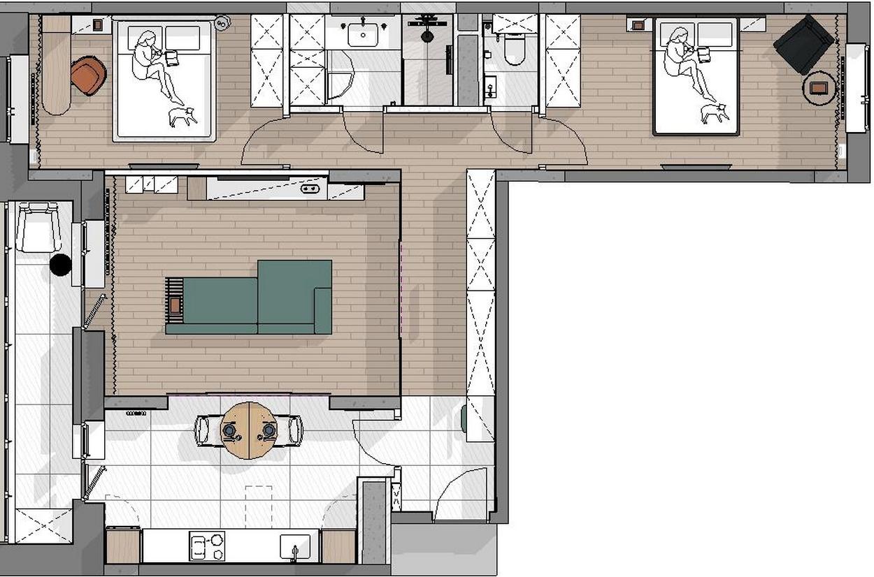 Vizuális zajtól mentes kényelmes, minimalista tér: testvérpár modern otthona Vizuális zajtól mentes kényelmes, minimalista tér: testvérpár modern otthona