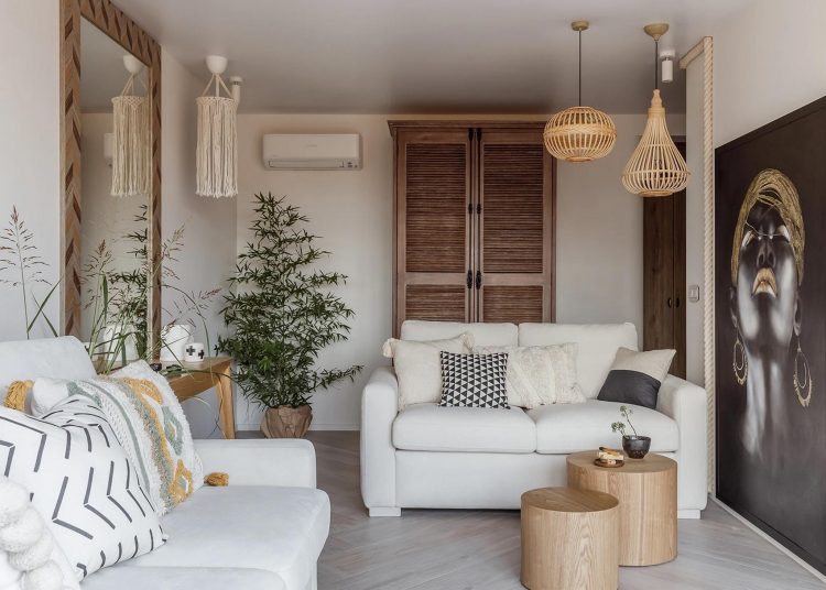Így jelent meg a bohém stílus egy család kis lakásában