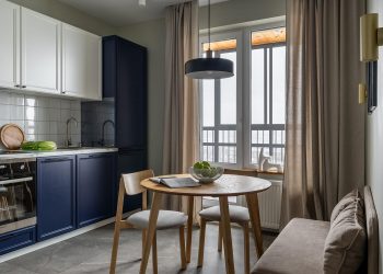 Fiának rendezte be a férfi a 35m2-es lakást finoman vidéki, természetes hangulattal