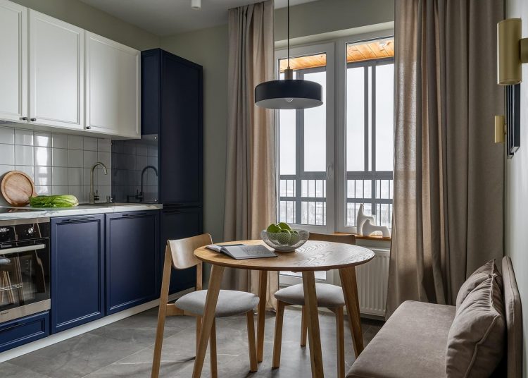 Fiának rendezte be a férfi a 35m2-es lakást finoman vidéki, természetes hangulattal