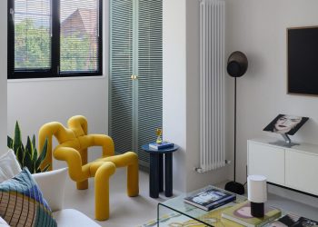 Inspiráló, vibráló otthon férfinak berendezve; dizájnelemekkel teli enteriőr