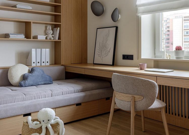 japandi stílus, tolófalakkal rugalmasan alakítható tér