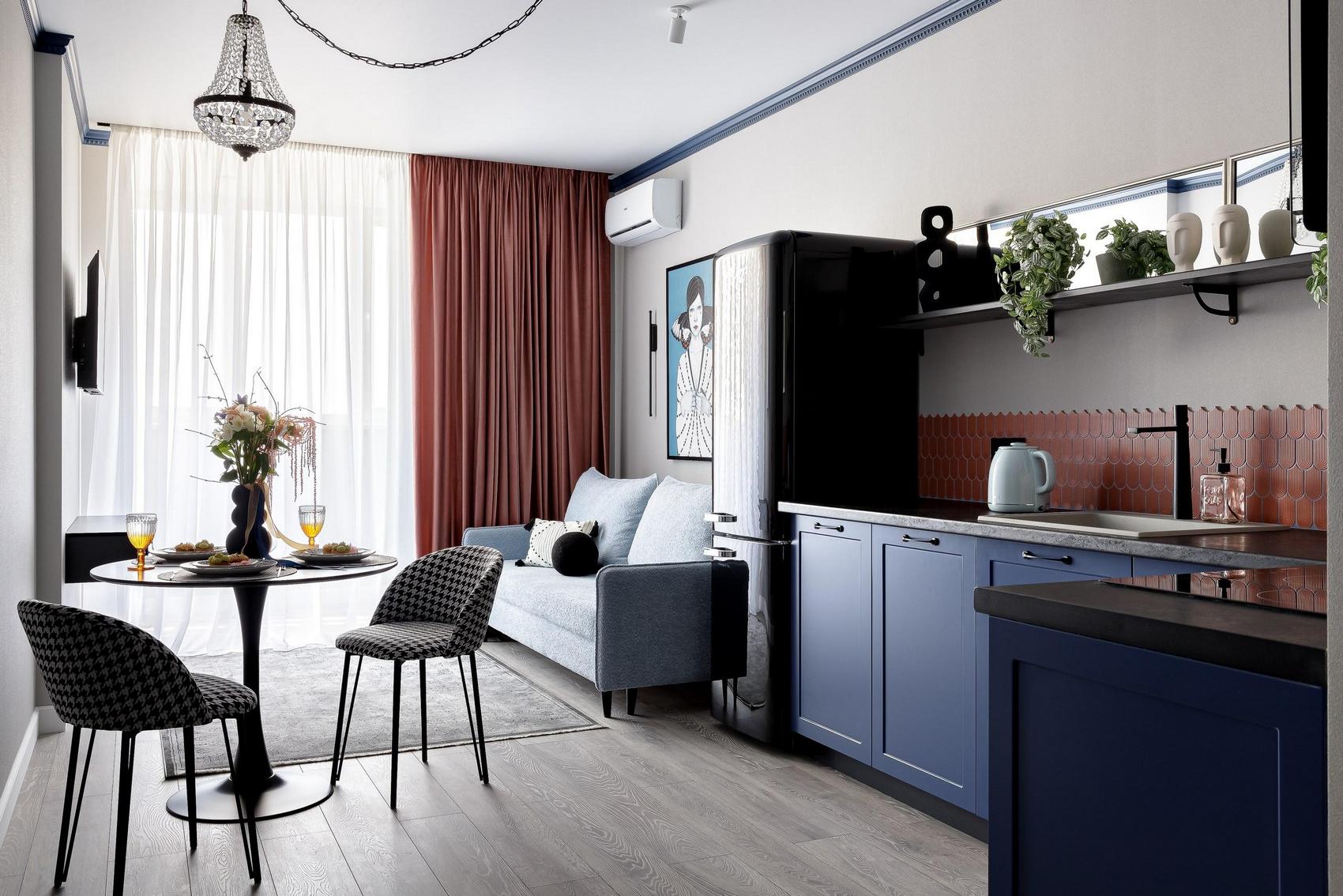 Kényelmes és látványos enteriőr korlátozott költségkeret mellett? Példa 43m2-es lakásban Kényelmes és látványos enteriőr korlátozott költségkeret mellett? Példa 43m2-es lakásban