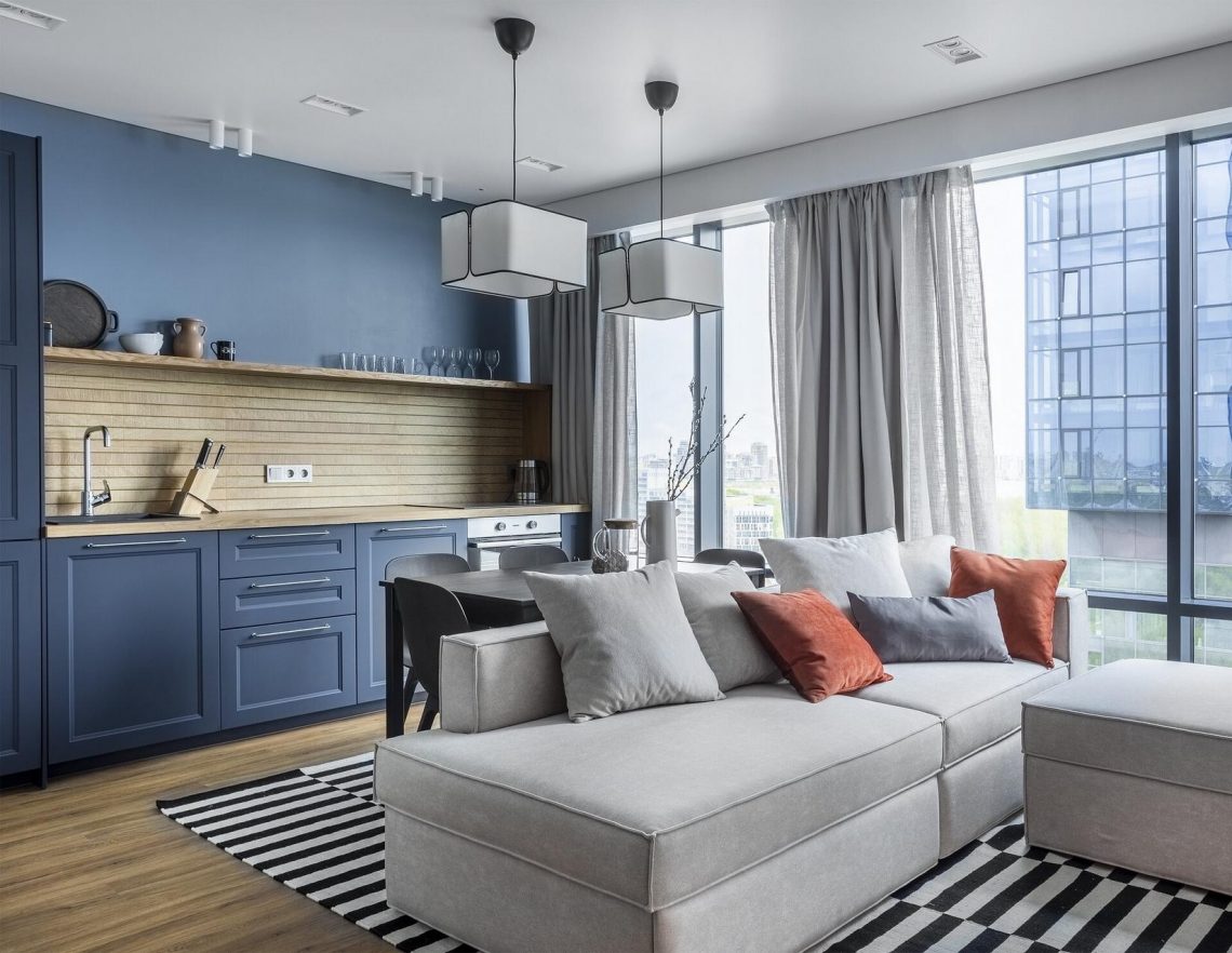 Költségkímélő megoldások és színek: új építésű 52m2-es lakás berendezése