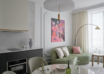 Kortárs és klasszikus elemek egy finoman nőisre hangolt 47m2-es lakásban