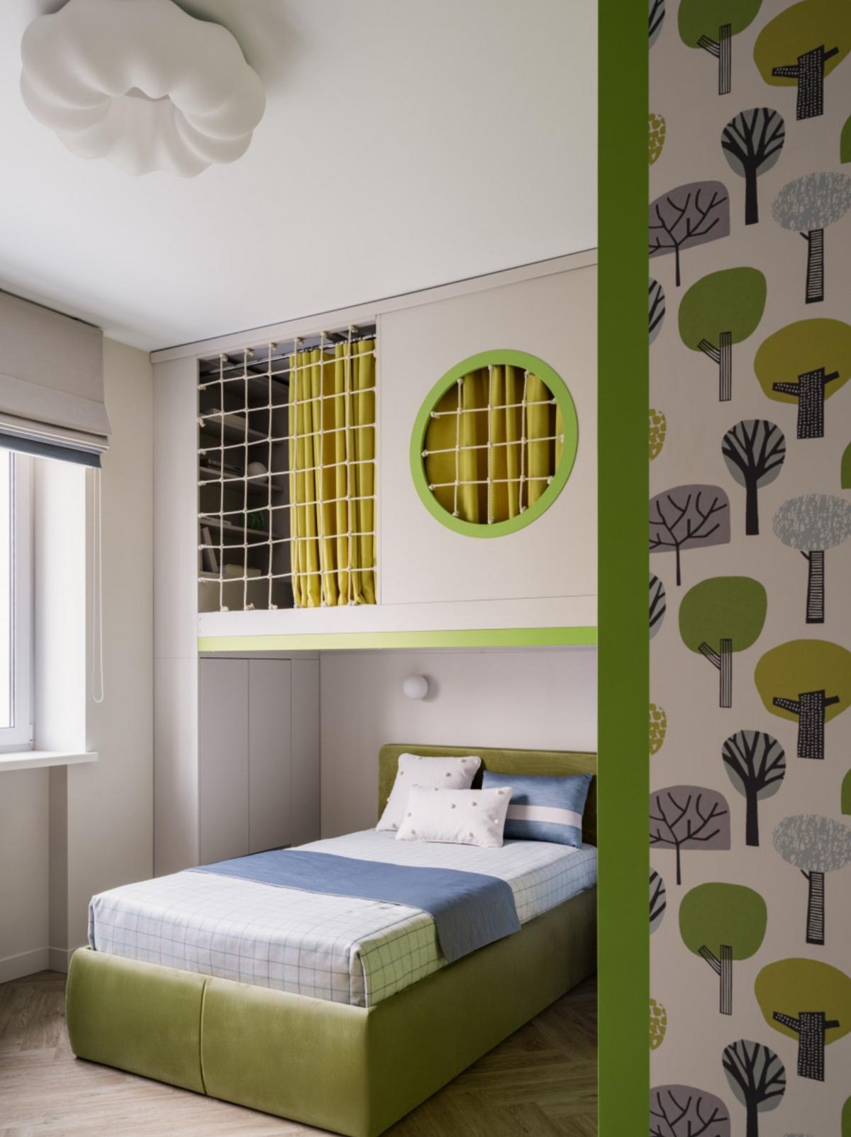 Limezöld részletek és izgalmas gyerekszoba egy családi otthon enteriőrjében Limezöld részletek és izgalmas gyerekszoba egy családi otthon enteriőrjében