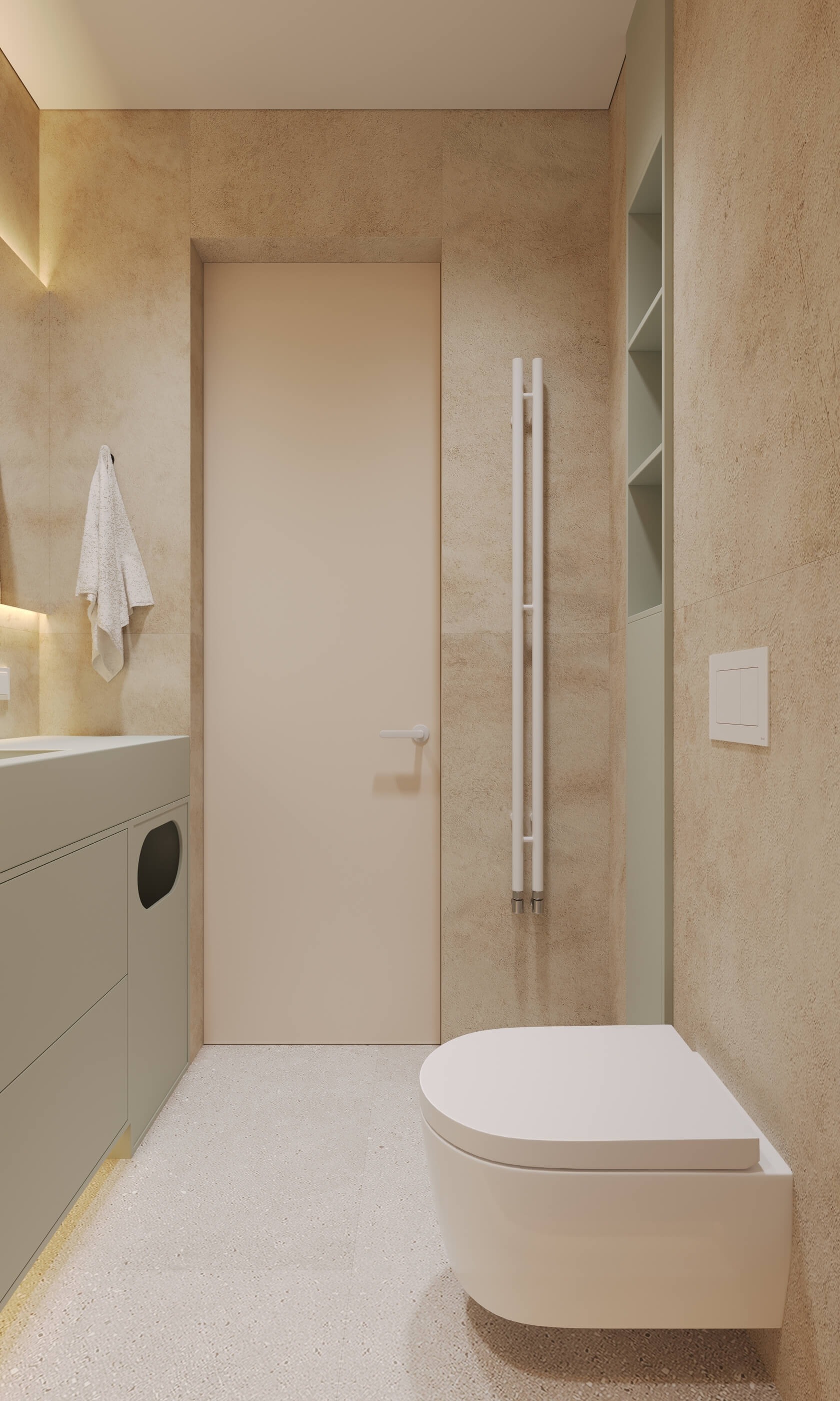 Maximális kényelem minimalista stílusban berendezett kis lakásban