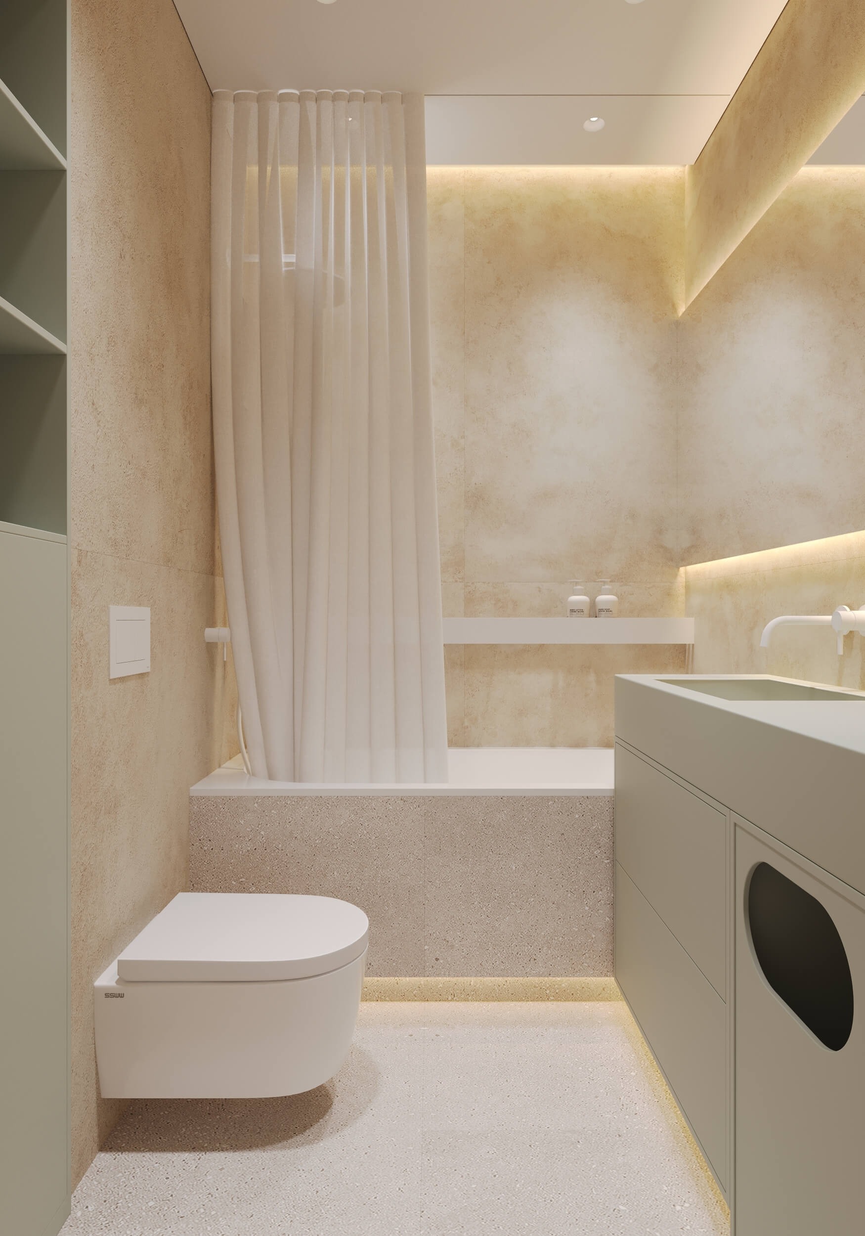 Maximális kényelem minimalista stílusban berendezett kis lakásban